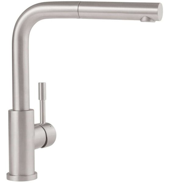 Villeroy & Boch Steel Shower - Miscelatore da lavello con bocca di erogazione estraibile, acciaio inox 969701LC