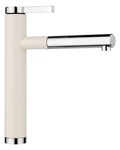 Blanco Linee S - Miscelatore da lavello con bocca di erogazione estraibile, bianco fine/cromo 526957