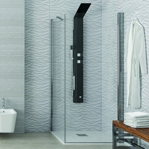 Kamalu box doccia 70x70 anta battente e fisso ks2800s