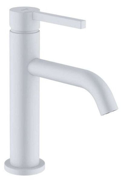 Kludi Nova Fonte - Miscelatore da lavabo, con sistema di scarico Push-Open, EcoPlus, bianco opaco 202895315