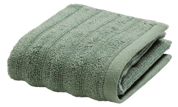 Asciugamano tipo terry verde in cotone 30x50 cm Maya – douceur d'intérieur