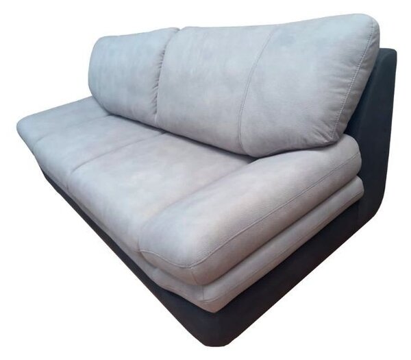 DecHome Divano 2 Posti Moderno in Ecopelle Dimensioni 195x100x95 cm colore Grigio chiaro/scuro - Magonza
