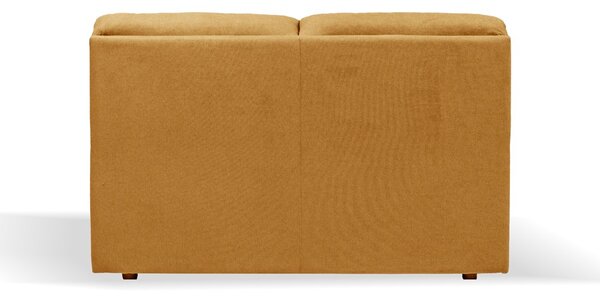 DecHome Divano 2 Posti Moderno in Tessuto Antimacchia Dimensioni 160x98x92 cm colore Senape - Alenda
