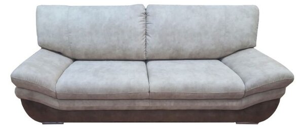 DecHome Divano 2 Posti Moderno in Ecopelle Dimensioni 195x100x95 cm colore Grigio chiaro/scuro - Magonza
