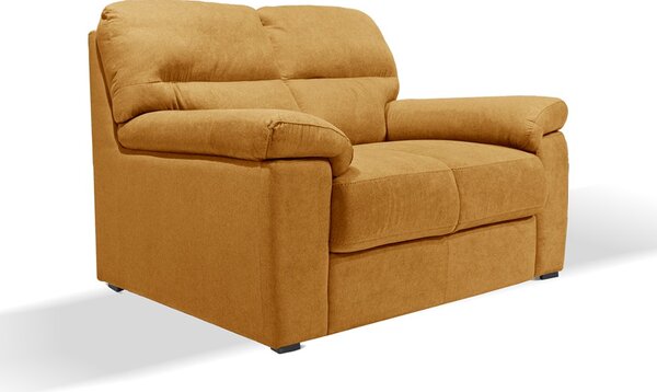 DecHome Divano 2 Posti Moderno in Tessuto Antimacchia Dimensioni 160x98x92 cm colore Senape - Alenda