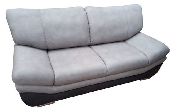 DecHome Divano 2 Posti Moderno in Ecopelle Dimensioni 195x100x95 cm colore Grigio chiaro/scuro - Magonza