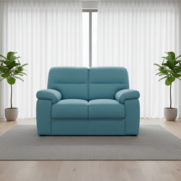 DecHome Divano 2 Posti Moderno in Tessuto Antimacchia Dimensioni 160x98x92 cm colore Verde Acqua - Alenda