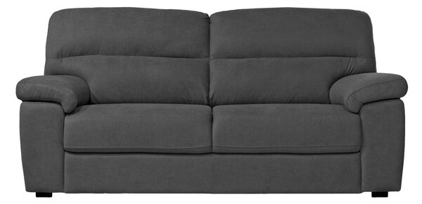 DecHome Divano 3 Posti Moderno in Tessuto Antimacchia Dimensioni 211x92x98 cm colore Antracite - Alenda