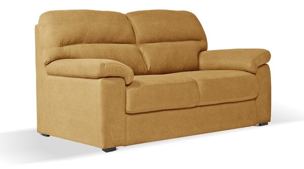 DecHome Divano 3 Posti Moderno in Tessuto Antimacchia Dimensioni 211x92x98 cm colore Senape - Alenda