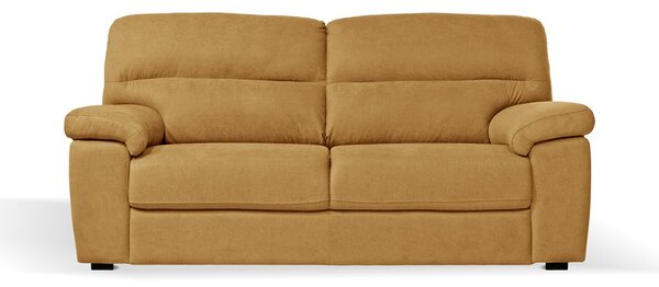 DecHome Divano 3 Posti Moderno in Tessuto Antimacchia Dimensioni 211x92x98 cm colore Senape - Alenda