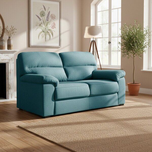 DecHome Divano 3 Posti Moderno in Tessuto Antimacchia Dimensioni 211x92x98 cm colore Verde Acqua - Alenda