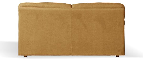 DecHome Divano 3 Posti Moderno in Tessuto Antimacchia Dimensioni 211x92x98 cm colore Senape - Alenda
