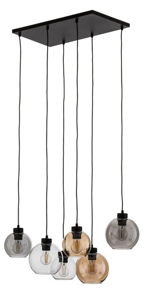 Lampada a sospensione TK Lighting, Cubus, dimmerabile, Multicolore, Soggiorno, Vetro, Moderno