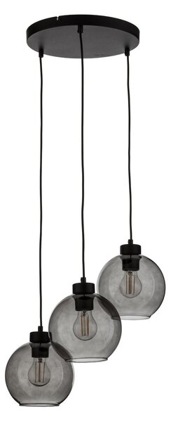 Lampada a sospensione TK Lighting, Cubus, dimmerabile, Grigio, Soggiorno, Vetro, Moderno