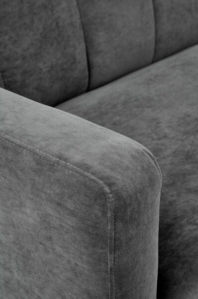 DecHome Divano Letto Clic-Clac 3 Posti Moderno in Tessuto Dimensioni 198x86x81 cm colore Grigio/Oro - Issyk