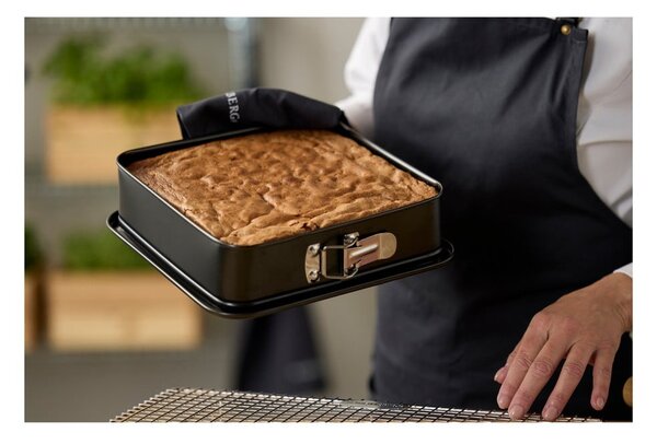 Stampo da forno in acciaio inox adatto per torta 24x24 cm – Blomsterbergs