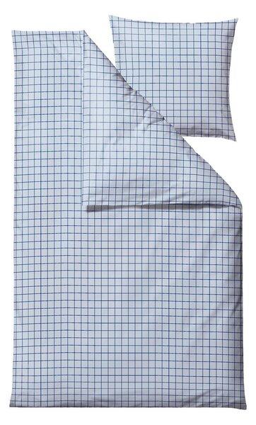 Set copripiumino e federa azzurro in cotone renforcé per letto singolo 140x200 cm Vista – Södahl