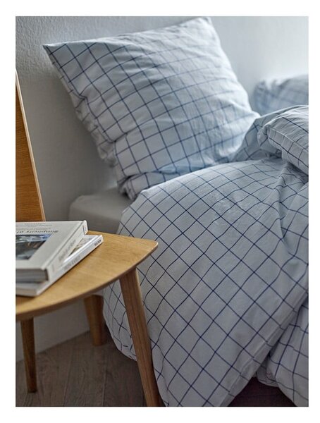 Set copripiumino e federa azzurro in cotone renforcé per letto singolo 140x200 cm Vista – Södahl