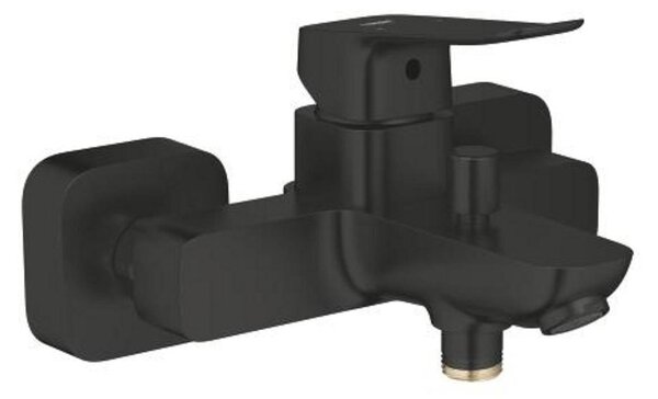 Wall-mounted bath/shower mixer - GROHE DICE - Matte black