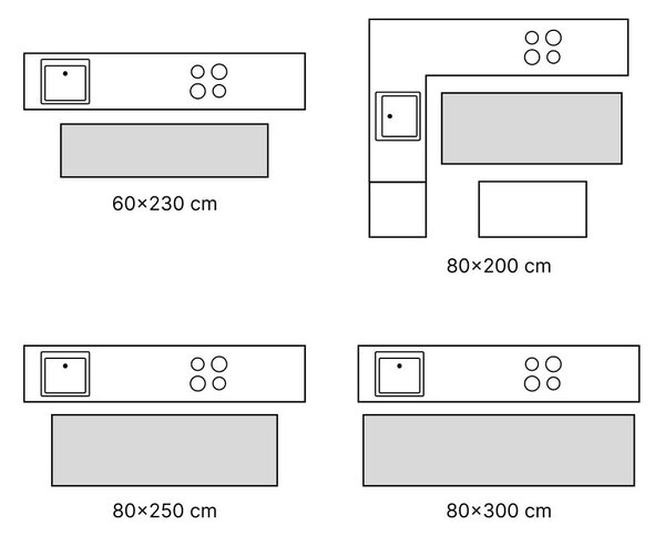 Passatoia beige 80x300 cm Sensi Ethan – FD