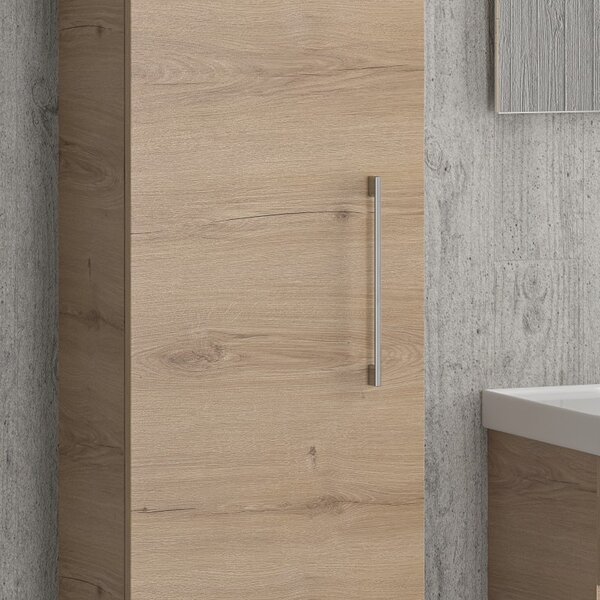 KAMALU - Colonna bagno sospesa con un'anta altezza 160cm NEL