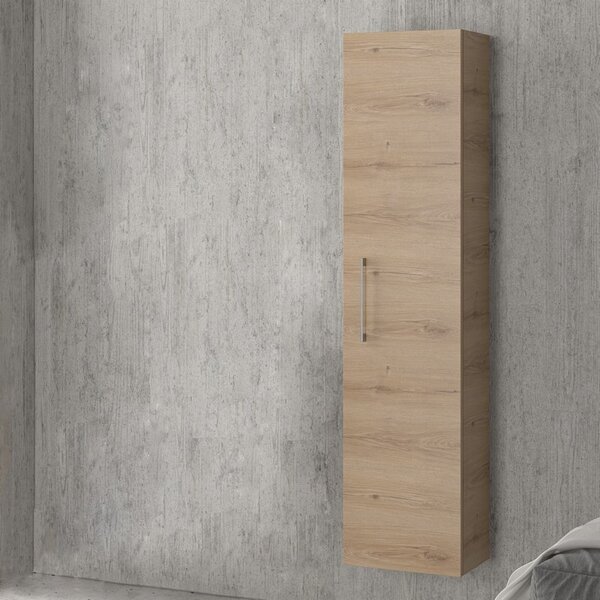 KAMALU - Colonna bagno sospesa con un'anta altezza 160cm NEL