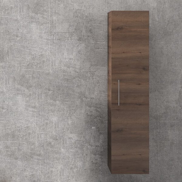 KAMALU - Colonna bagno sospesa con un'anta altezza 160cm NEL