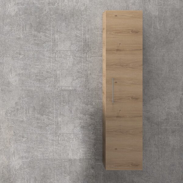 KAMALU - Colonna bagno sospesa con un'anta altezza 160cm NEL
