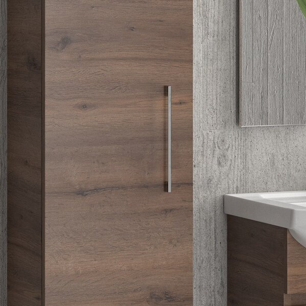 KAMALU - Colonna bagno sospesa con un'anta altezza 160cm NEL