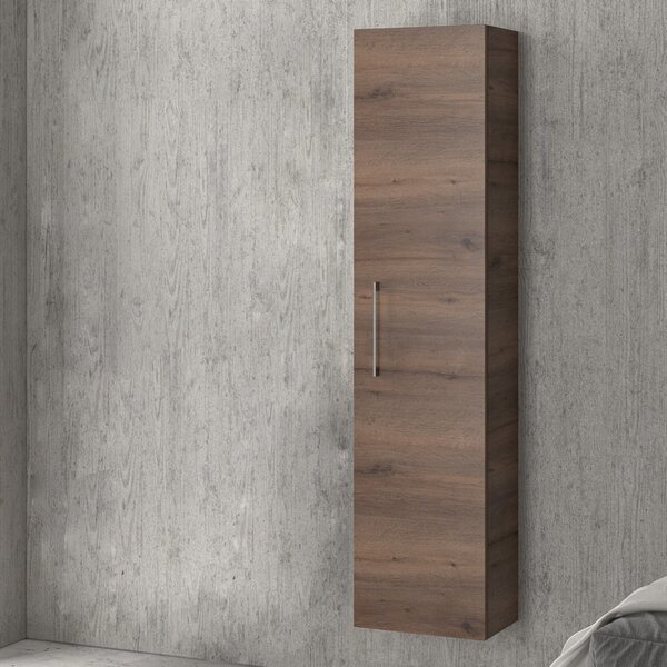 KAMALU - Colonna bagno sospesa con un'anta altezza 160cm NEL