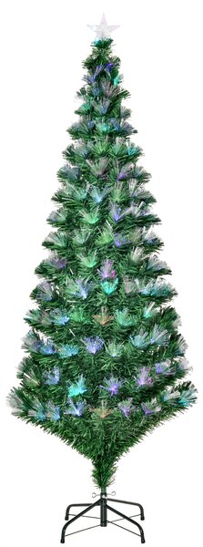 Albero di Natale Artificiale 180 cm in Fibra Ottica Foltissimo 230 LED