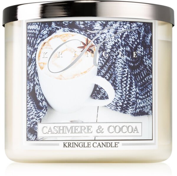 Kringle Candle Cashmere & Cocoa candela profumata 411 g