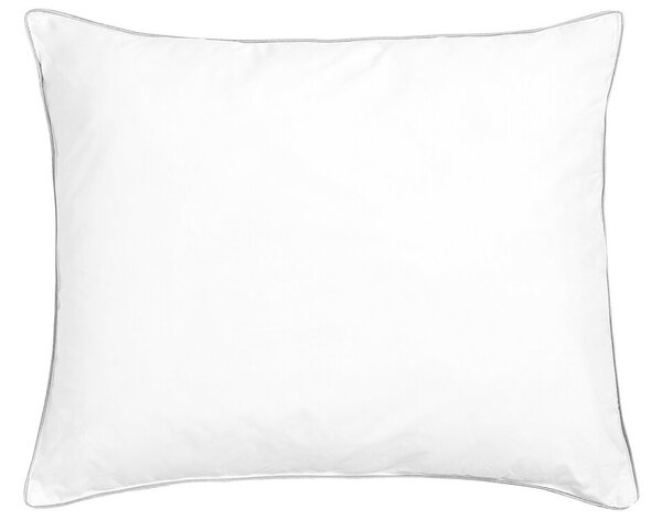 Cuscino da letto guanciale Cotone Bianco 50 x 60 cm Morbido guanciale per dormire Beliani