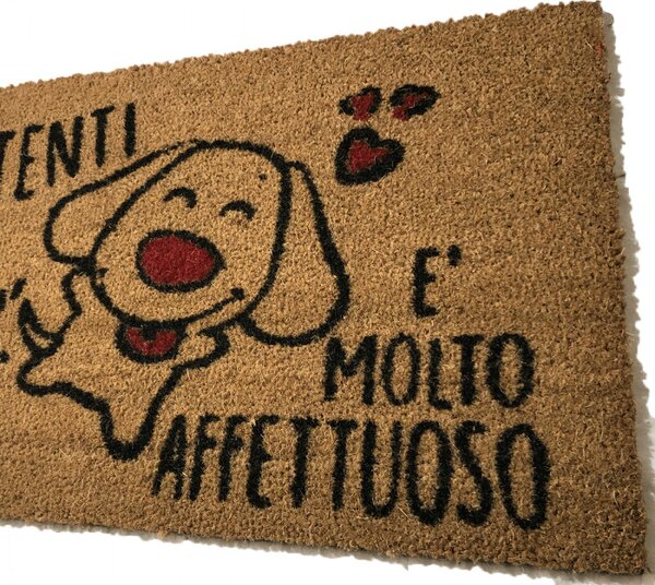 Zerbino in cocco naturale cane affettuoso cm. 80x50