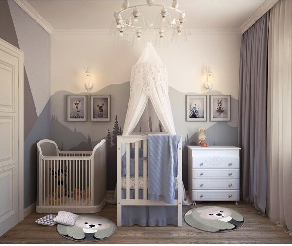 Tappeto CANDY 3516 orso tondo 80X80 per cameretta bimbi