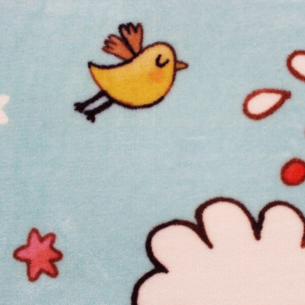 Tappeto bambino con mongolfiera cm 100x150 CANDY 4022 boy