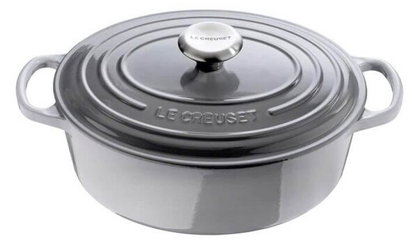 Cocotte cast iron enamelled cast gray lt 4,7, internal and external surface resistant to wear, easy to clean, suitable for all sources of heat, cooking always perfect, healthy, diet, natural, nickel free, dishwasher safe, lifetime warranty