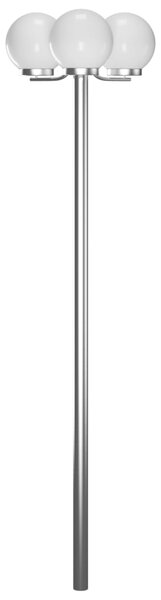 Lampione da Giardino con 3 Lampade 220 cm