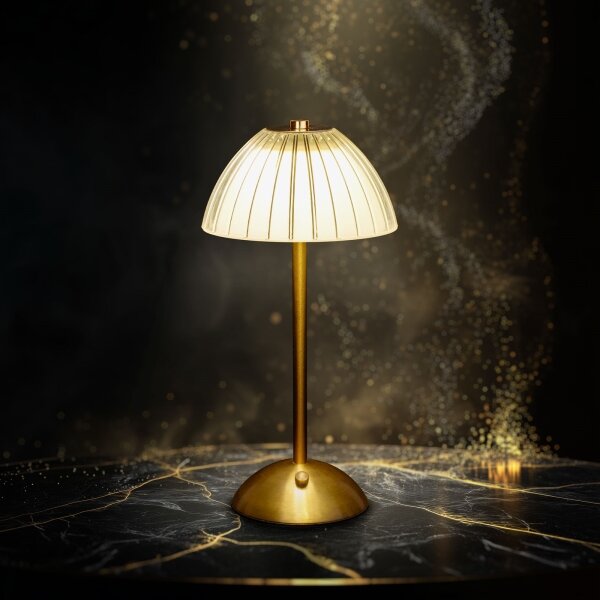 Lampada da tavolo LED ricaricabile dimmerabile PARIS LED/2W/5V 800 mAh oro