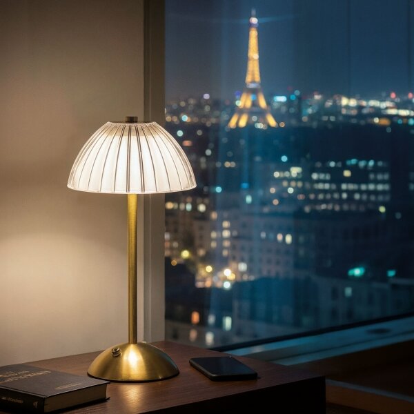 Lampada da tavolo LED ricaricabile dimmerabile PARIS LED/2W/5V 800 mAh oro