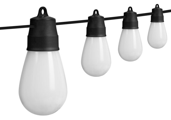 Catena LED solare RGBIC 30xLED/1,3W/3,7V 2200 mAh 14,37 m IP65 nero + telecomando