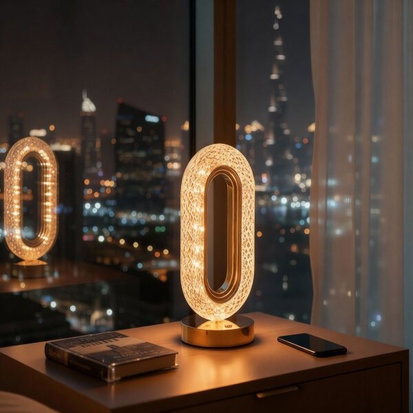 Lampada da tavolo ricaricabile dimmerabile a LED DUBAI LED/2W/5V 400 mAh oro