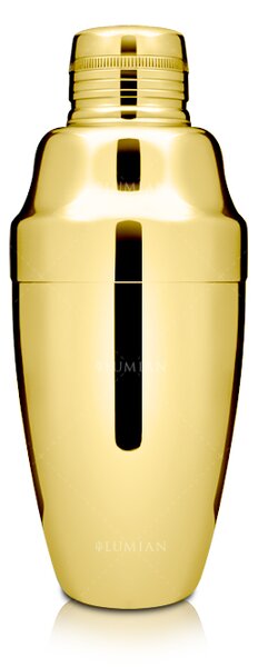 Agitatore Kenta Heavy Placcatura bagno PVD color Oro da 500 ml è lo shaker a 3 pezzi indispensabile di ogni barman