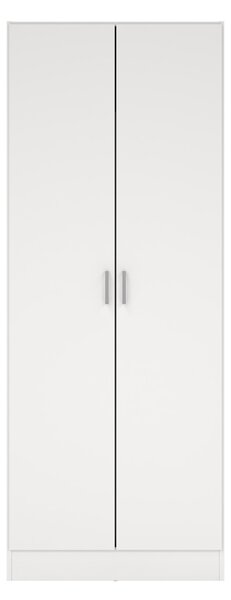Armadio bianco 2 ante portascope 73x180h cm - Abadubidu