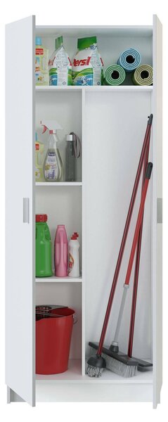 Armadio bianco 2 ante portascope 73x180h cm - Abadubidu