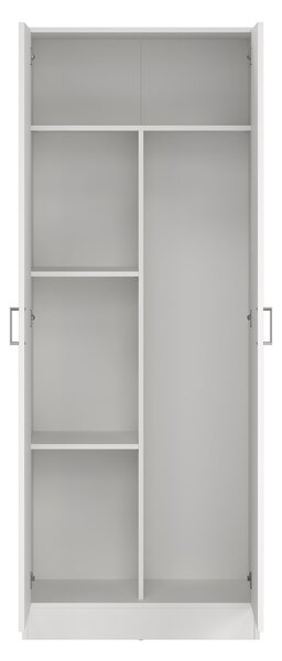 Armadio bianco 2 ante portascope 73x180h cm - Abadubidu