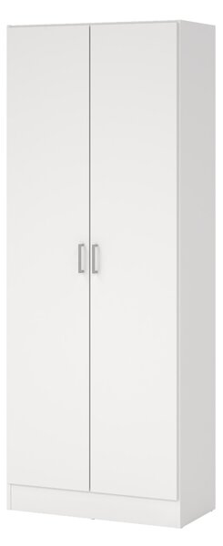 Armadio bianco 2 ante portascope 73x180h cm - Abadubidu