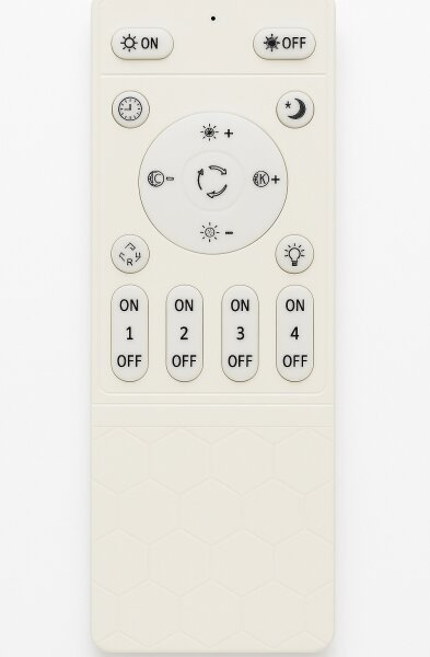 Plafoniera LED dimmerabile 45W/230V 3000-6500K nera + telecomando