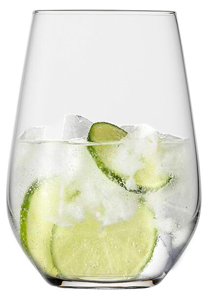 Bicchiere dal design minimalista ideale per degustare long drink o per servire acqua