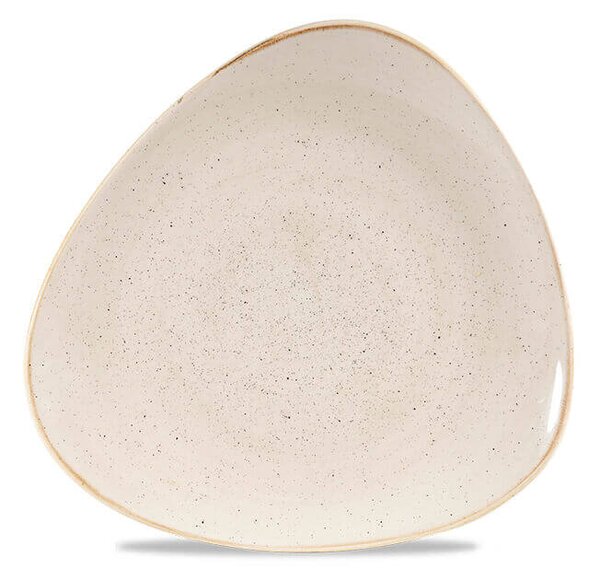 Churchill Stonecast Nutmeg Cream Piatto Triangolare Cm 22,9 Porcellana Vetrificata Crema